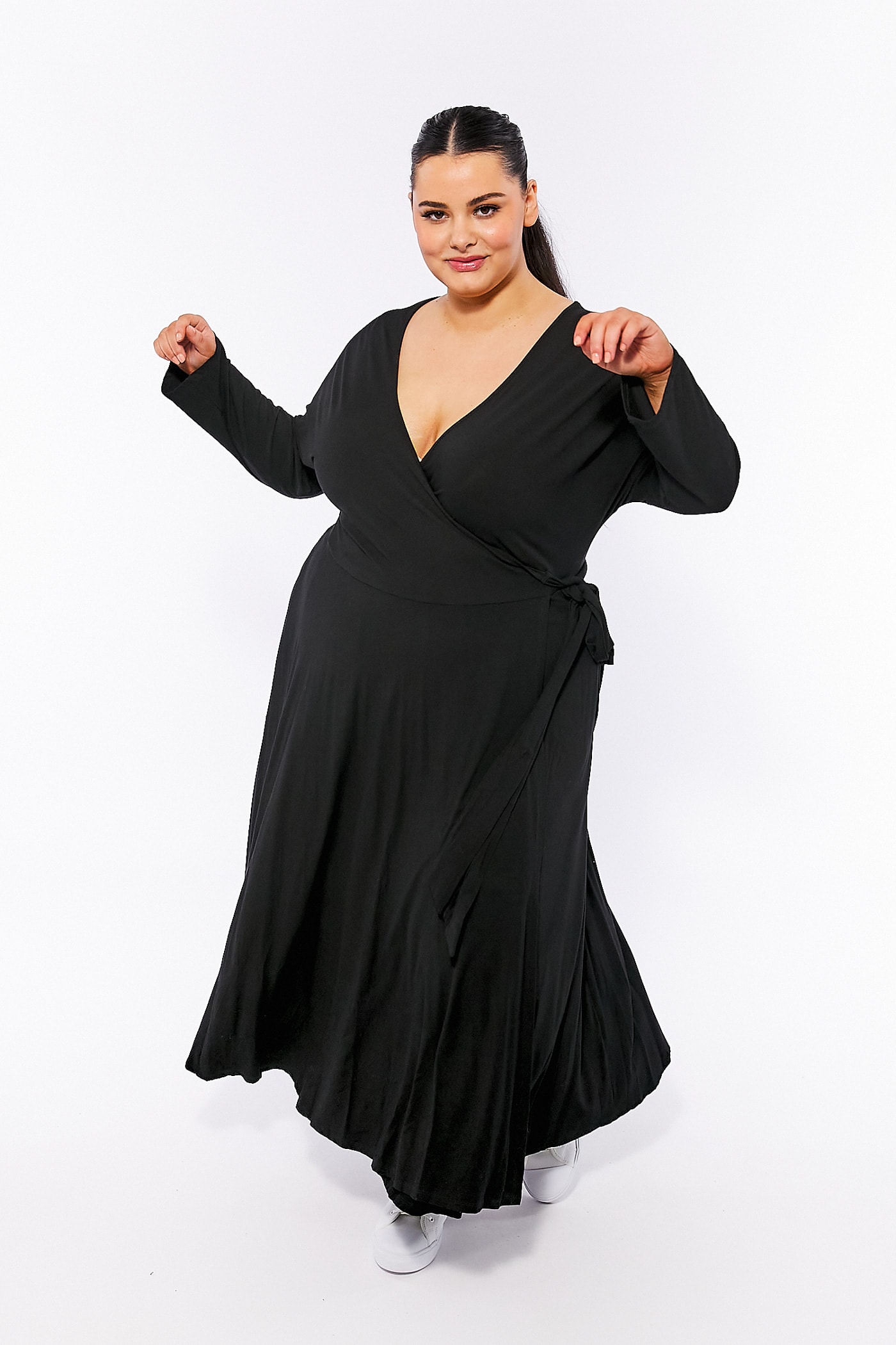 Foundation Wrap Dress Black (FINAL SALE) – Kennedys Boutique