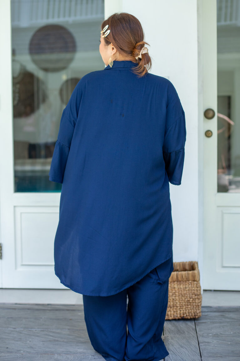 Bell Sleeve Shirt Navy – Kennedys Boutique